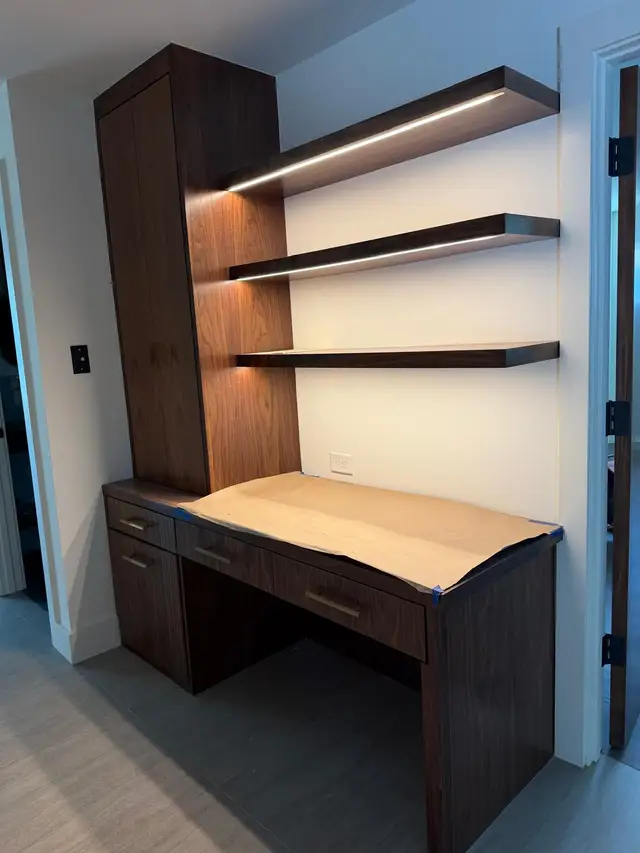 Custom Built-In Desk & Cabinetry — DFW by JCL Painting LLC