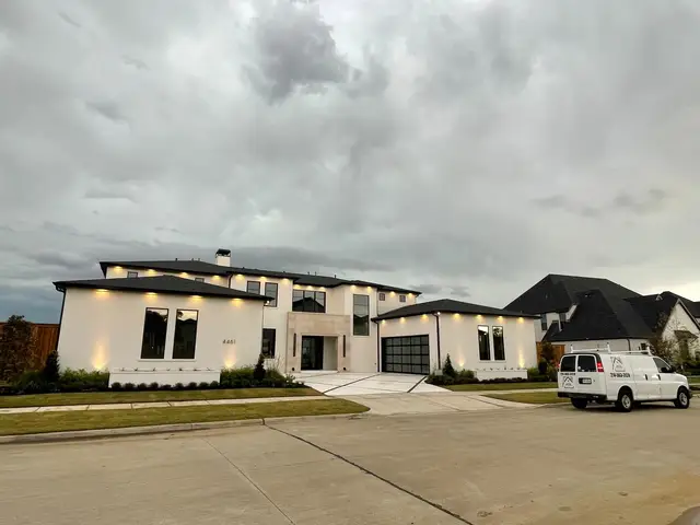 Estate Exterior at Dusk — DFW by JCL Painting LLC